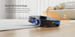 Lubluelu SL60 MAX Robot Vacuum Features a 2.5L Self-Emptying Station, Providing 60 Days of Hands-Free Cleaning. It Boasts a Powerful 4500 Pa Suction, Functions As Both a Vacuum Cleaner And Mop, Includes 24 No-Go Zones