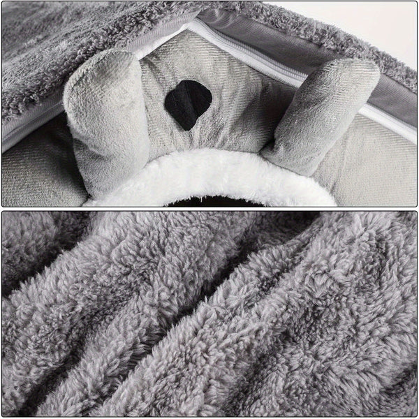 Portable Pet House Measuring 40*38*35CM, Suitable for Dogs And Cats. It Features a Removable Cushion, Making It a Warm And Cozy Cave for Puppies. This Washable, Foldable, And Soft Cube Design Offers Comfort And Multifunctionality for Your Pets