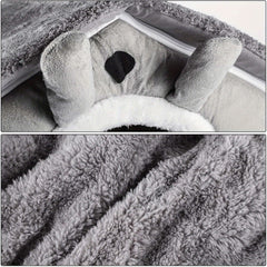 Portable Pet House Measuring 40*38*35CM, Suitable for Dogs And Cats. It Features a Removable Cushion, Making It a Warm And Cozy Cave for Puppies. This Washable, Foldable, And Soft Cube Design Offers Comfort And Multifunctionality for Your Pets