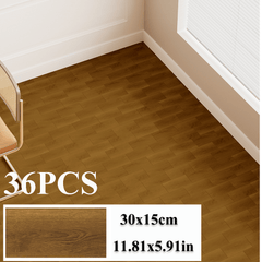36-Pack High-Quality Self Adhesive Floor Tiles, 15x30cm Peel and Stick SPC Vinyl Planks for Kitchen, Bathroom, Bedroom & Living Room, Realistic Stone/ Wood Look Efffect Waterproof PVC Flooring, Easy DIY Installation