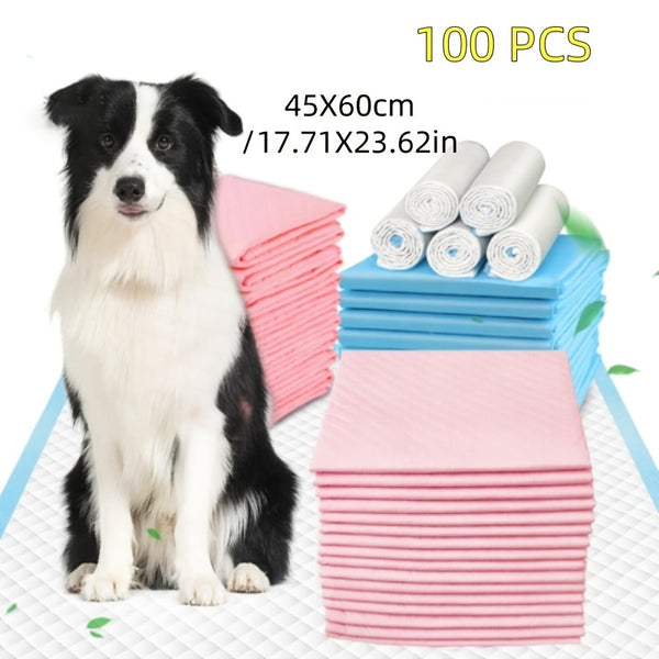 100 Disposable Pet Diapers Highly Absorbent Puppy Training Pads 45x60 Christmas Ornaments 60x60 Leak-proof Quick-drying Design 60x90 Pet Deodorant Diapers for Potty Training Make a Great Christmas Gift