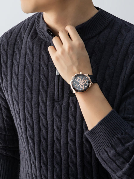 Christmas Gift for Men, New Twist Zipper Collar Pullover Sweater, Autumn And Winter Style, with Velvet, Thickened, Warm And Cold-Resistant, Can Be Worn Inside Or Outside, Casual And Versatile Essential, Knit