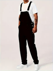Men'S Casual Washed All-Match Denim Overalls