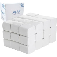 2 Ply Premium Bulk Pack Toilet Tissue Rolls, Soft, Strong and Absorbent Bulk Pack Paper White Dispenser Toilet Paper Fragrance Free Folded 9000 Sheets