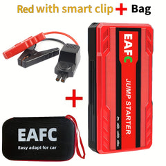 Portable Car Jump Starter Battery Power Bank Emergency Booster with LED Light 12V Auto Starting Device Support Starting 12V Gasoline Cars Up to 3.0L