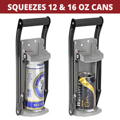Vinsani Can Crusher with Bottle Opener 2 in 1 Heavy Duty Can Recycler PET Bottles 12oz 16oz up to 500ml Tin Can Soda Beer Cans Kitchen Recycling Tool for Home Kitchen