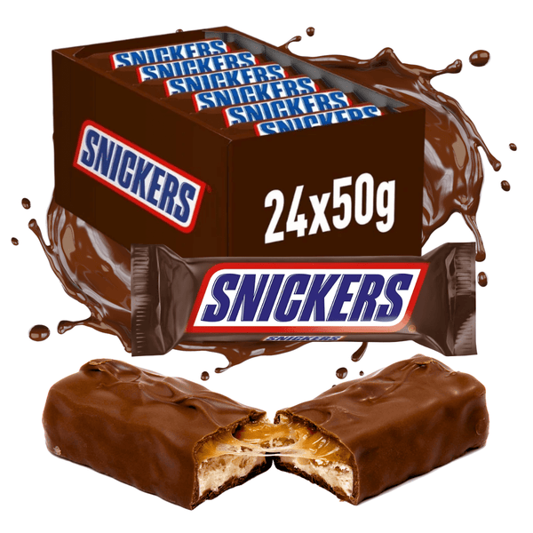 Mars Chocolate Full Cases Bulk Pack | Choose from Snickers, Twix, Maltesers, Bounty, Mars Bars & Skittles - 24-36 Packs Iconic UK Treats