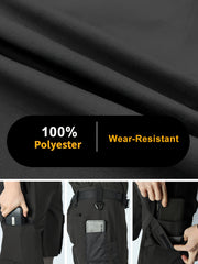 2pcs Men's Tactical Cargo Pants, Durable Multi-Pocket Work Pants for Outdoor Construction Work, Hiking And Trekking, Casual Tactical Pants | Adjustable Waist Pants | Hiking Gear (No Belt)