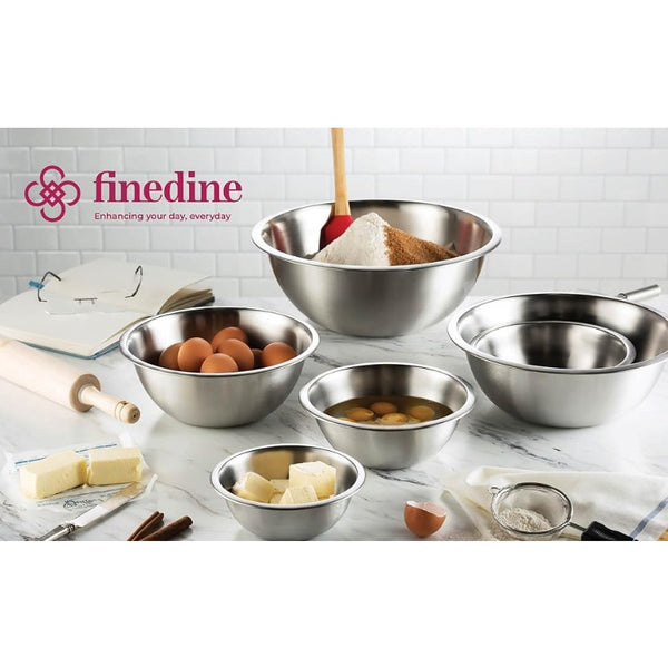 Stainless Steel Mixing Bowls Set for Kitchen, Dishwasher Safe Nesting Bowls for Cooking, Baking, Meal Prepping-6pcs set