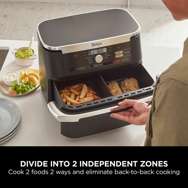 Ninja Foodi Flexdrawer Dual Air Fryer 10.4L, AF500UK