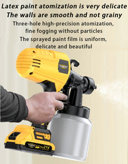 High Pressure and Low Flow HVLP Spray Gun, Suitable for Indoor and Outdoor Walls, Wood, Fences, Decks, Furniture - Including Adjustable Spray Mode and Ergonomic Design, Simple, Portable and Wireless, Suitable for Family Christmas Gifts.