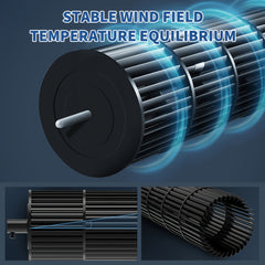 86.36cm Tower Fan, Electric Standing Floor Fan for Cooling with Remote Control, 7.5 Hour Timer LED Display, 65-75 Oscillation, 3 Modes, 3 Speeds, for Home, Office, Living Room, Bedroom, White