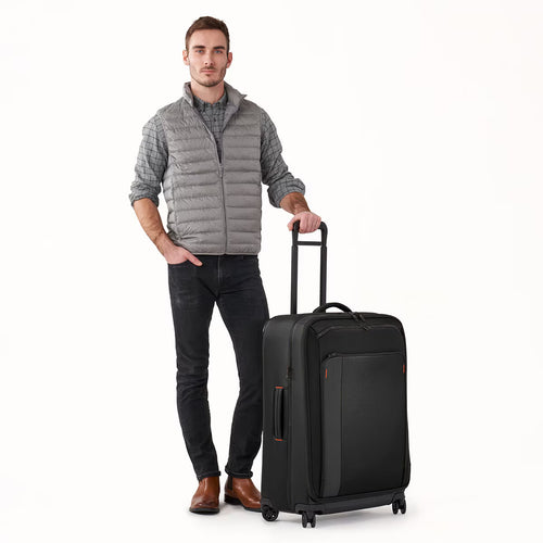 Briggs & Riley ZDX 74Cm Large Expandable 4 Wheel Spinner Suitcase in Black