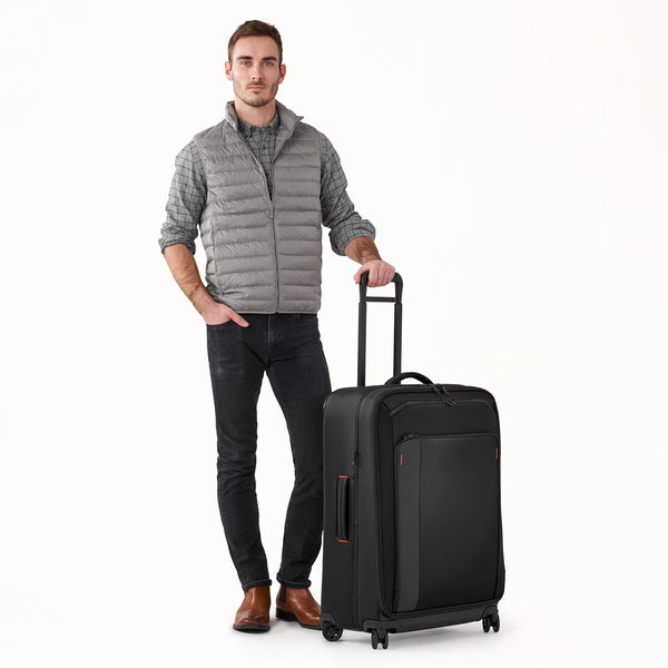 Briggs & Riley ZDX 74Cm Large Expandable 4 Wheel Spinner Suitcase in Black