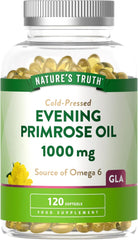 Evening Primrose Oil 1000Mg | 120 Softgel Capsules | High Strength Omega 6 and GLA | Cold-Pressed | Natures Truth