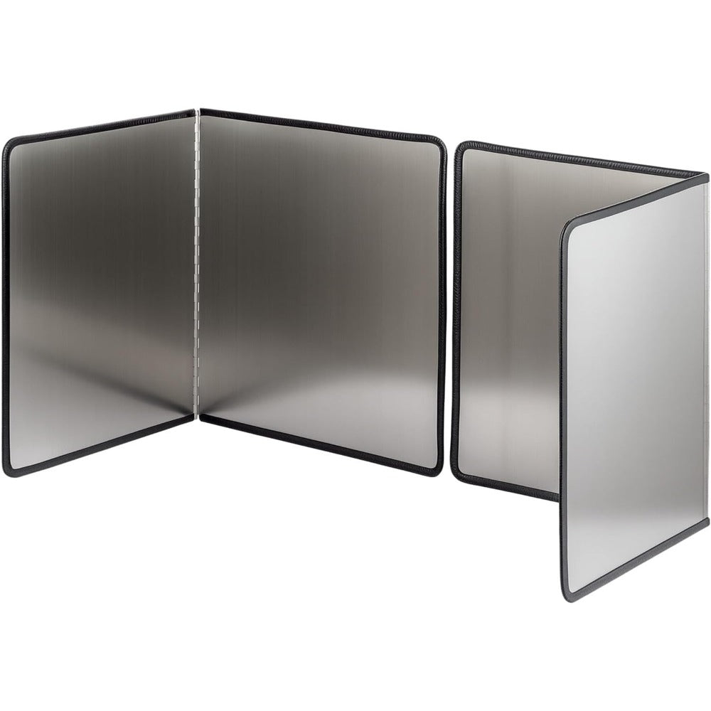 1pc Heat-Resistant Stainless Steel Stove Splash Guard - Nonstick Oil Baffle Plate with Thermal Insulation, Splatter Shield & Covered Edges for Safe Cooking, Durable & Easy Clean - Perfect Kitchen Gift for Home Chefs, Sleek Metallic Finish | Easyclean Surf