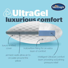 Silentnight Ultragel Premier Pillow, 2 Pack