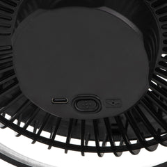 Desk fan with clip, rechargeable, 15.5 cm, 360° rotation, USB-C, Adler