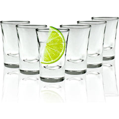 Heavy Base Shot Glasses - 25ml Shot Glasses Set for Alcohol, Vodka, Expresso, Tequila & Desserts - Durable and Reusable for Home, Bars & Party