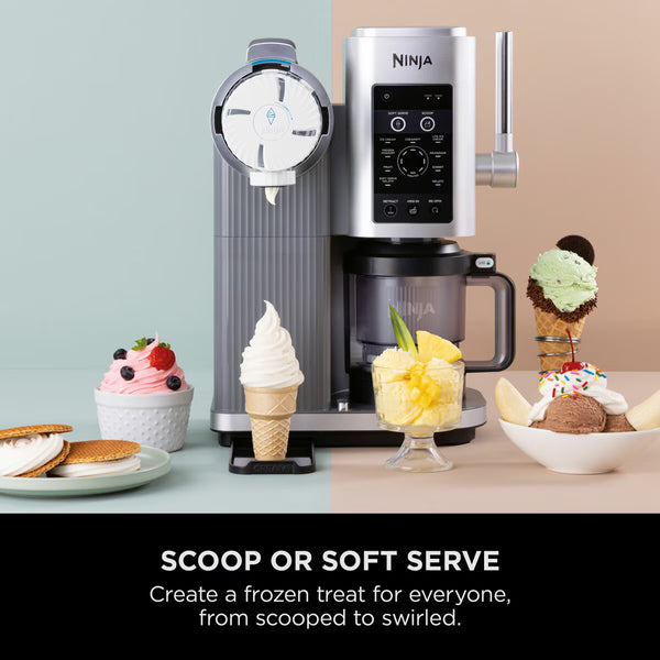 Ninja Swirl by Creami 13-In-1 Soft Serve & Ice Cream Maker, NC701UK
