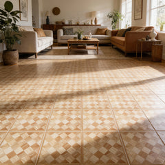 LIVINGANDHOME 30-Pack Self-Adhesive Vinyl Floor Planks Stickers, Wood Effect Flooring Tiles, 12