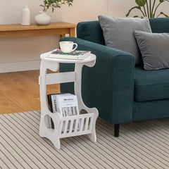 Modern Wooden Nightstand with Three Tiers, Measuring 49X46X29.5Cm, Suitable for Bedrooms, Living Rooms, And Hallways, Easy to Assemble, Can Also Serve As a Coffee Table