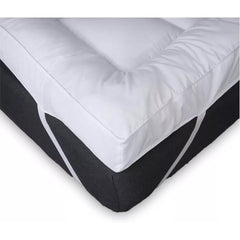 Luxury Mattress Topper Extra Thick 4-Inches / 10cm Deep | Fitted Bed MattressesToppers with Soft Fiber | Single Double King Super King Small Double Sizes Bedding Size
