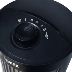 Mini Tower Fan, Oscillating, 12 Inch, Black