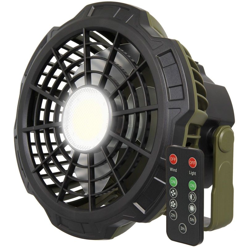 NGT XL Bivvy Fan LED Light USB Rechargeable & Remote Powerbank Camping Fishing