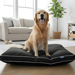 Dog Bed Waterproof, Plush Dog Mattress, Machine Washable, Medium & Large Sized, Cozy Dog Bed, Dog Sleeping Mattress, Black, Grey, Blue, Charcoal & Silver