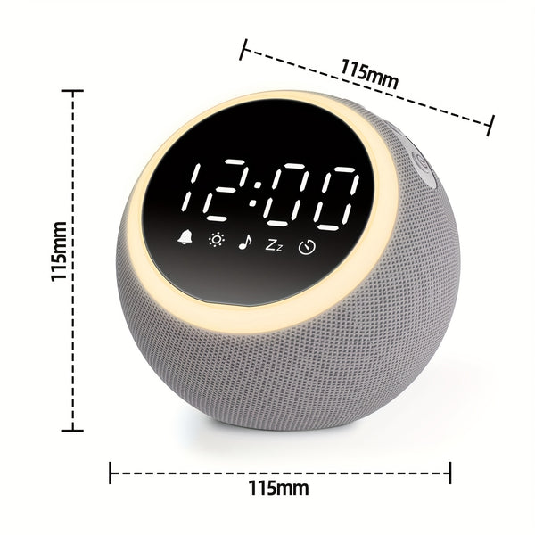 White Noise Sound Machine - With Nightlight & Alarm Clock - 25 Soothing Sounds, 16 Levels Adjustable Volume, Timer Therapy, Sleep Aid - Ideal For Sleep, Relaxation, Focus, Dimmable Night Light Alarm Clock For Bedroom