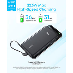 Anker Zolo 10K and 20K Power Banks with Built-In USB-C Cable