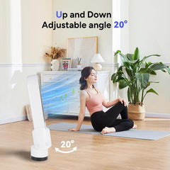  Bladeless Tower Fan 25 Inch, 6-In-1 Cooling Air Purifier Fan with Oscillation, Timer, 10 Speeds, Powerful & Quiet Portable Floor Fan for Office Bedroom (Gold)