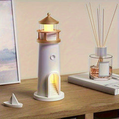 Lighthouse Lamp with Moonlight Projection, Remote-Controlled, Perfect for Bedrooms, Living Rooms, And Study Areas, Also Makes a Great Gift