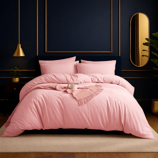 100% Duvet Cover Set 3pcs – Soft Breathable Quilt Cover with 2 Pillowcases, Hotel Quality Natural Bedding Set for All Seasons
