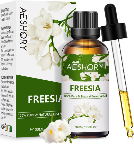 AESHORY Rose Essential Oil 100Ml, 100% Pure Natural Rose Oil for Diffuser, Humidifier, Aromatherapy, Better Sleep, Skin Care, Perfume & Candle Making