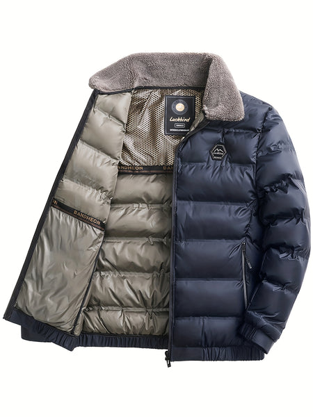 Men'S Jacket Autumn And Winter New Jacket Middle-Aged Thickened Warm Top Men'S Clothing