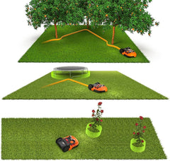 WORX Landroid S WR184E Robot Lawn Mower for Small Gardens up to 400M2 / Automatic Robotic Lawn Mower for Manicured Lawn with Application Control, Wifi Connectivity, 20-50Mm Cutting Height Range