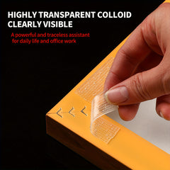 2pcs Industrial Grade Nano Double-Sided Tape, 5-Meter-Long Removable Without Leaving Any Marks, PET Transparent Material, High Viscosity | Strong Load-Bearing | Easy to Tear And Cut | Temperature Resistant, Reusable, Suitable for Home, Office, Car, Office
