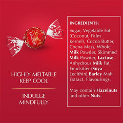 Lindt Lindor Milk Chocolate Truffles – 1Kg Bag (Approx. 80 Balls) – Smooth Filling – Christmas, Gift, Birthday, Congratulations, Sharing Treat