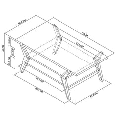 Bentley Designs Kristen Light Oak Coffee Table