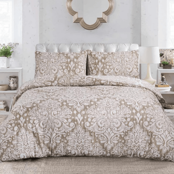 Premium Microfiber Printed Duvet Quilt Cover Set – Floral Patchwork Bedding, Single to Super King