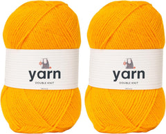 Korbond DK Beige Yarn - 100G Acrylic Wool - Lightweight, Hypoallergenic & Durable Double Knit Crochet Yarn Knitting Wool (290M Total)