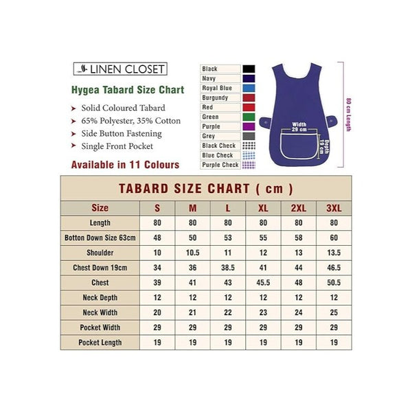 Pack of 2 Tabard Apron | Aprons for Men, Women, and Ladies | Professional Cooking Aprons with 2 Pockets | Adjustable Kitchen Apron for Baking, BBQ, Grilling, Gardening, Crafting, Cleaning, Painting, Barista, Restaurant Work | Cute & Stylish Gift Apron for