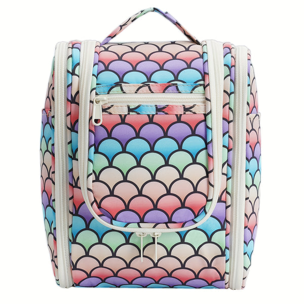 Hanging Toiletry Bag Women Large Travel Makeup Bag Organizer Bag with A PVC Compartment for Essentials Accessories Cosmetics Roomy Toiletries Bag Gift Best Toiletry Bag for International Travel Christmas Gifts