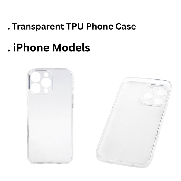 Few Millions - Transparent TPU Phone Cases for iPhone 13 / 14 / 15 / 16 / 17 Series