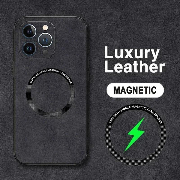 Phone Case - High-End Leather Phone Cases That Are Shock-Resistant And Compatible with Magsafe, Designed for Various for iphone Models Including The 17 Pro Max, 17, Air, 16 Pro, 16, 15 Plus, 15 Pro, 14 Plus, 14 Pro Max, And The 11, 12, 13