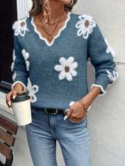 Elegant Floral Pullover for Women'S Fashion