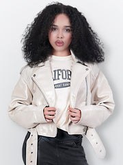 Women'S Long Sleeve PU Jacket For Autumn And Winter, Faux Leather Jacket, Mothers Day Gifts For Mom