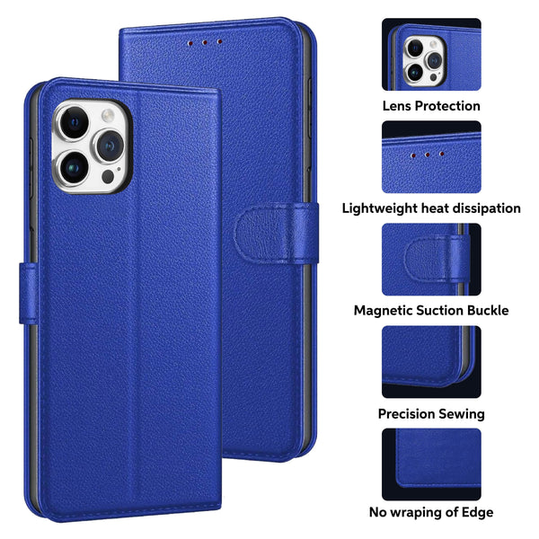Luxury Case for iPhone 16 Pro Max Plus, 15 Pro Max Plus, 14 Pro Max Plus, 13 Pro Max mini, 12 Pro Max Mini, 11 Pro Max XS MAX XS X SE 8 Plus 7 Plus 6 6S PlusLeather Phone Case Cover, PU Faux Leather Wallet Book Folio Flip Magnetic Shockproof Case with Car